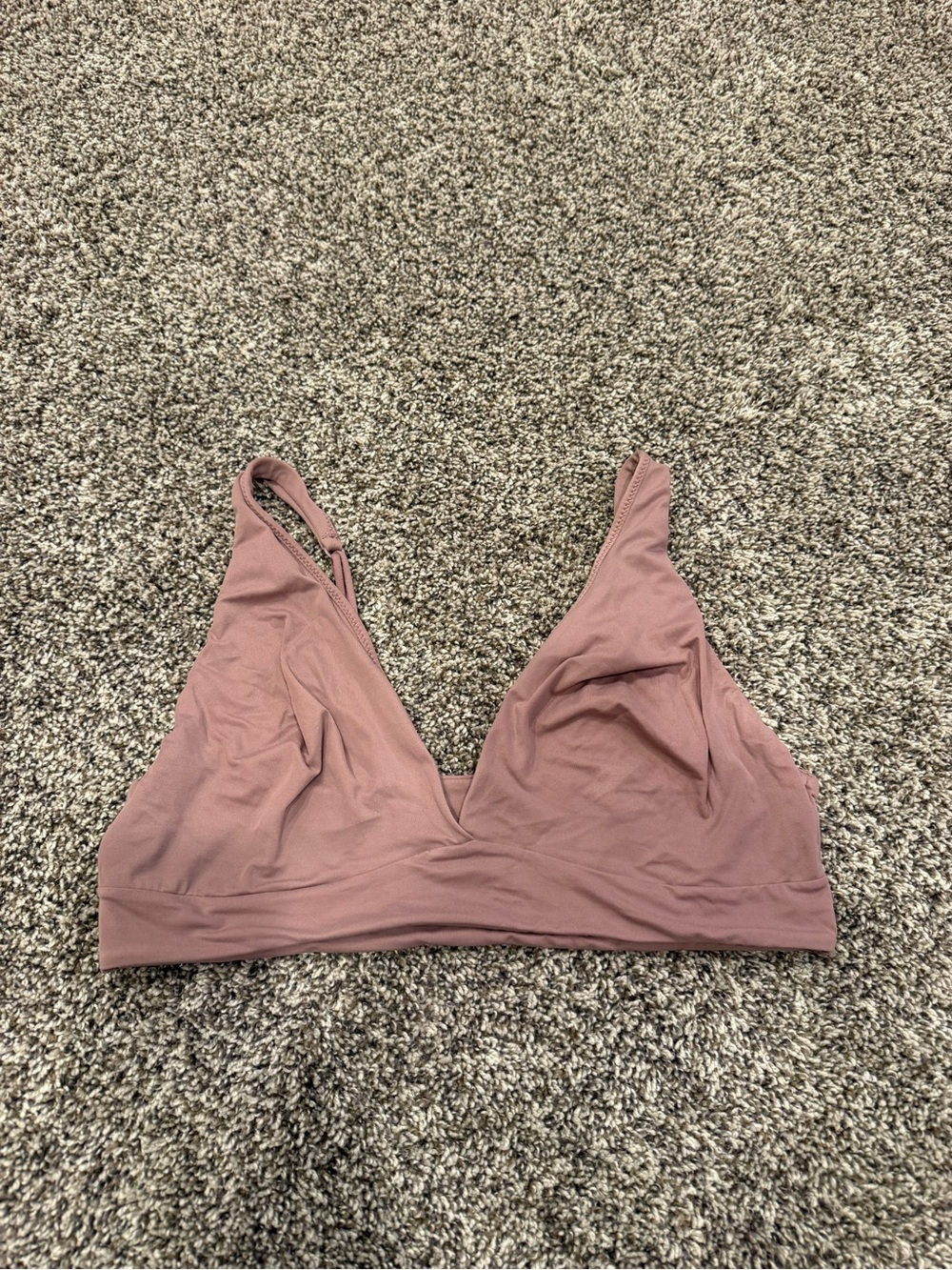 Gilligan & O'Malley Mauve Wireless V-Neck Bralette